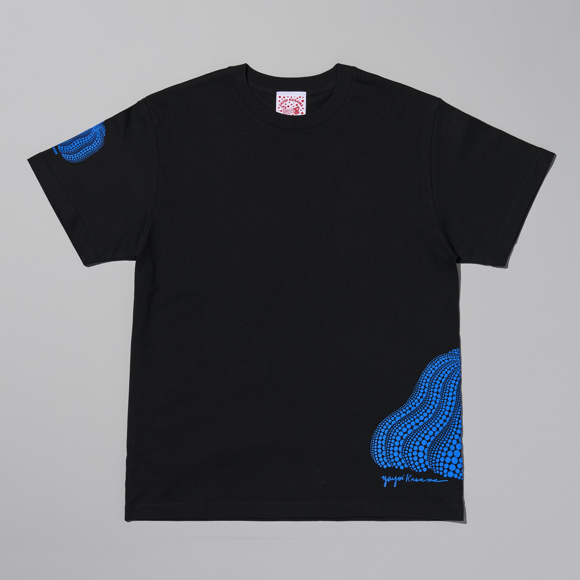 Tシャツ かぼちゃ/黒×ブルー