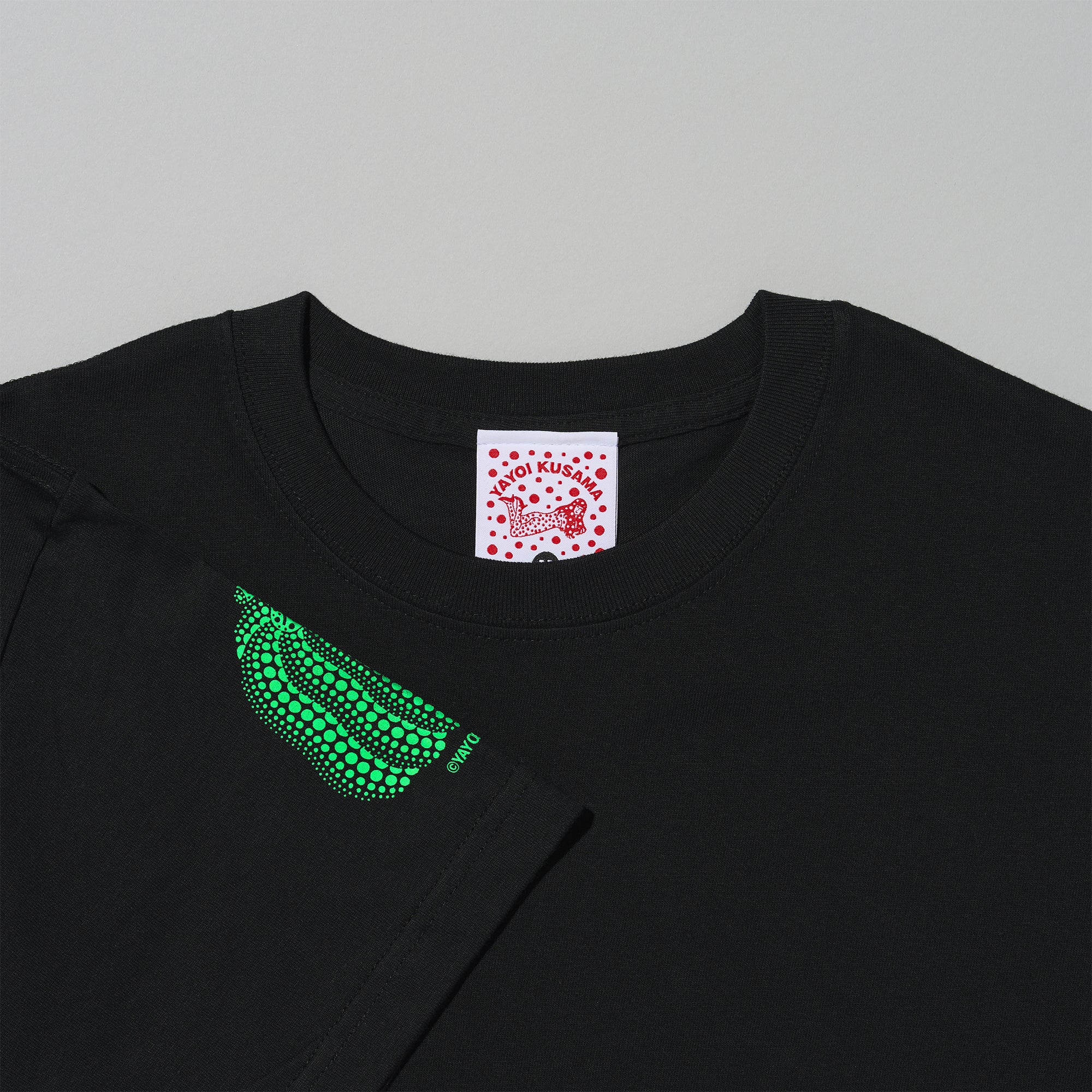 Tシャツ かぼちゃ/黒×グリーン