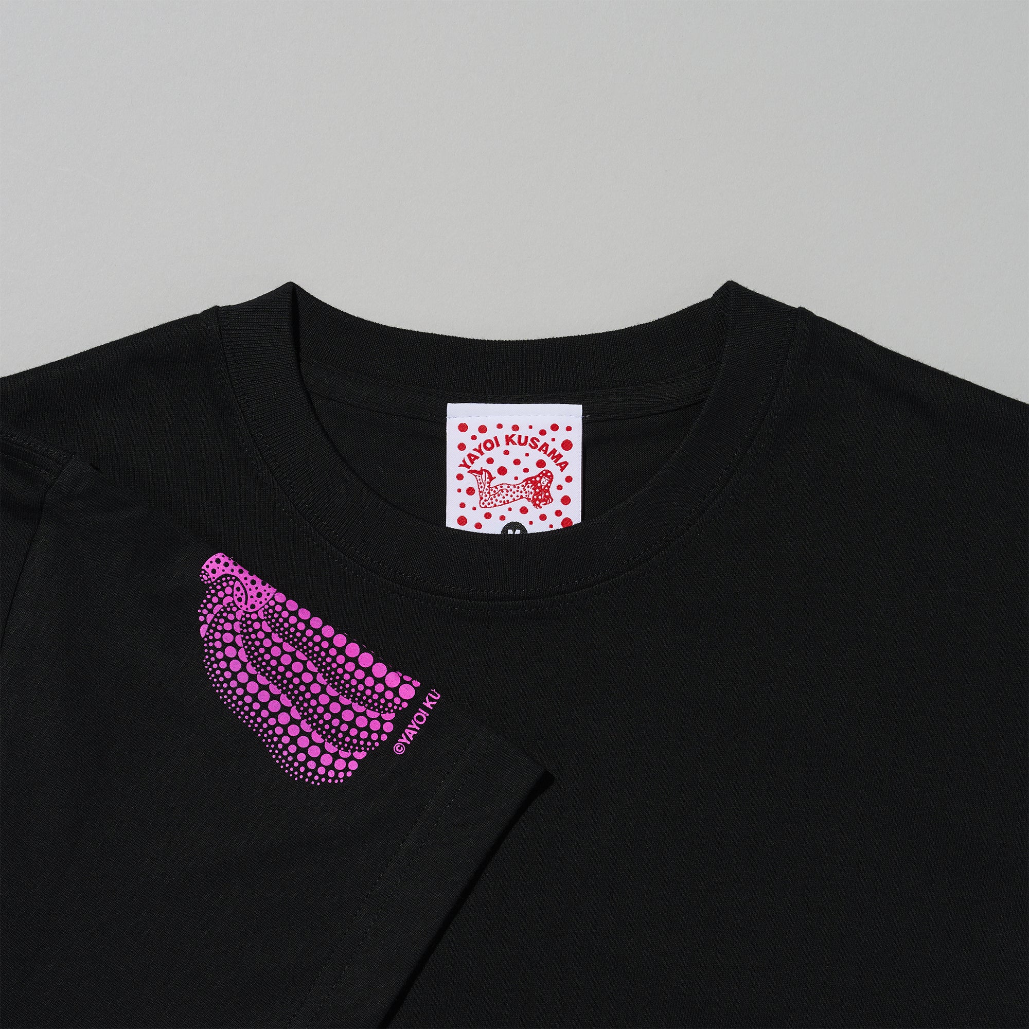 Tシャツ かぼちゃ/黒×ピンク