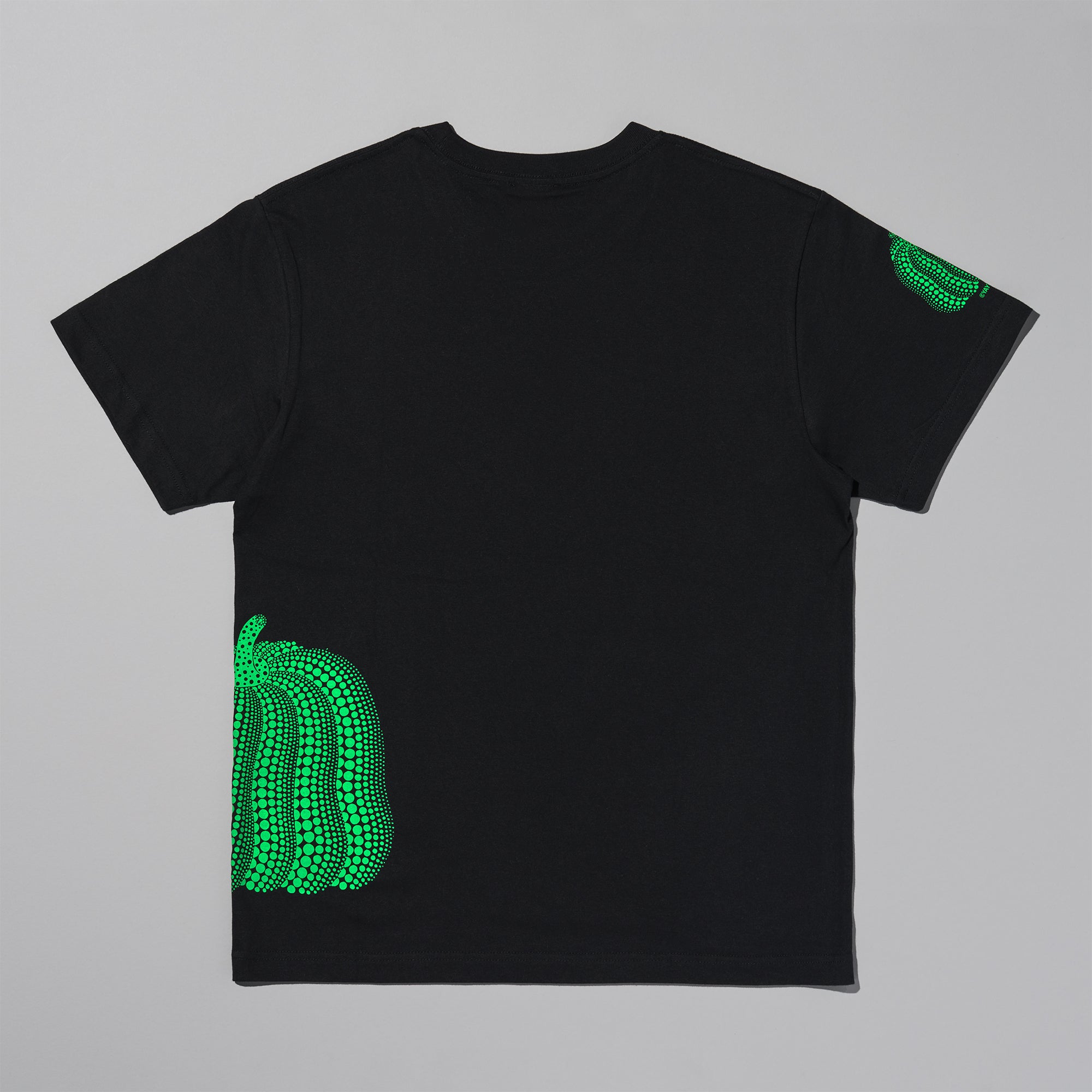 Tシャツ　かぼちゃ／黒×グリーン